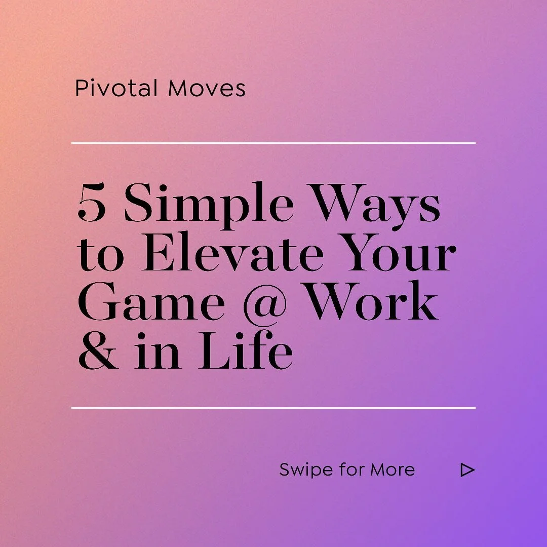 The saying &lsquo;step your game up&rsquo; is a tried and true call to action for the high achiever, but what does that look like in action? Here are a few fundamentals to help get the journey started&hellip;
⠀⠀⠀⠀⠀⠀⠀⠀⠀
✔️Read, read, read and read som