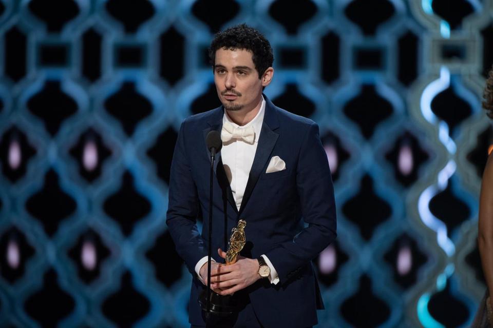 Damien Chazelle taking home the Oscar for Best Director and becoming the youngest Director in history to win the award.