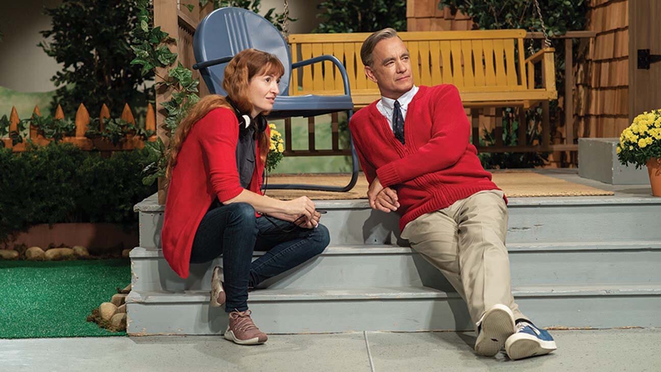Director Marielle Heller and Hanks
