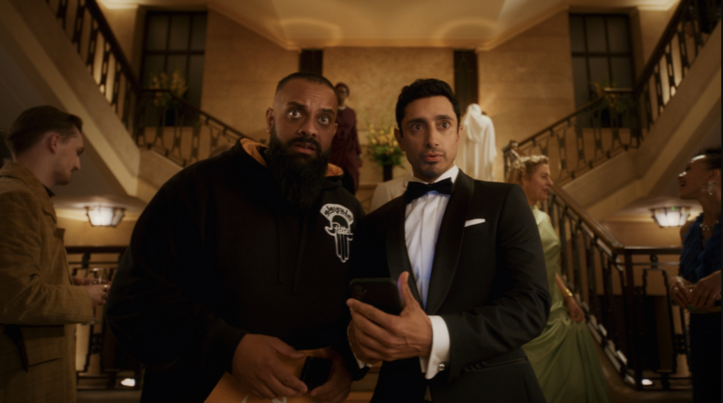 'Bait' Stars Riz Ahmed and Guz Khan Talk Tonal Balancing Act of Their Sharp New Satire 