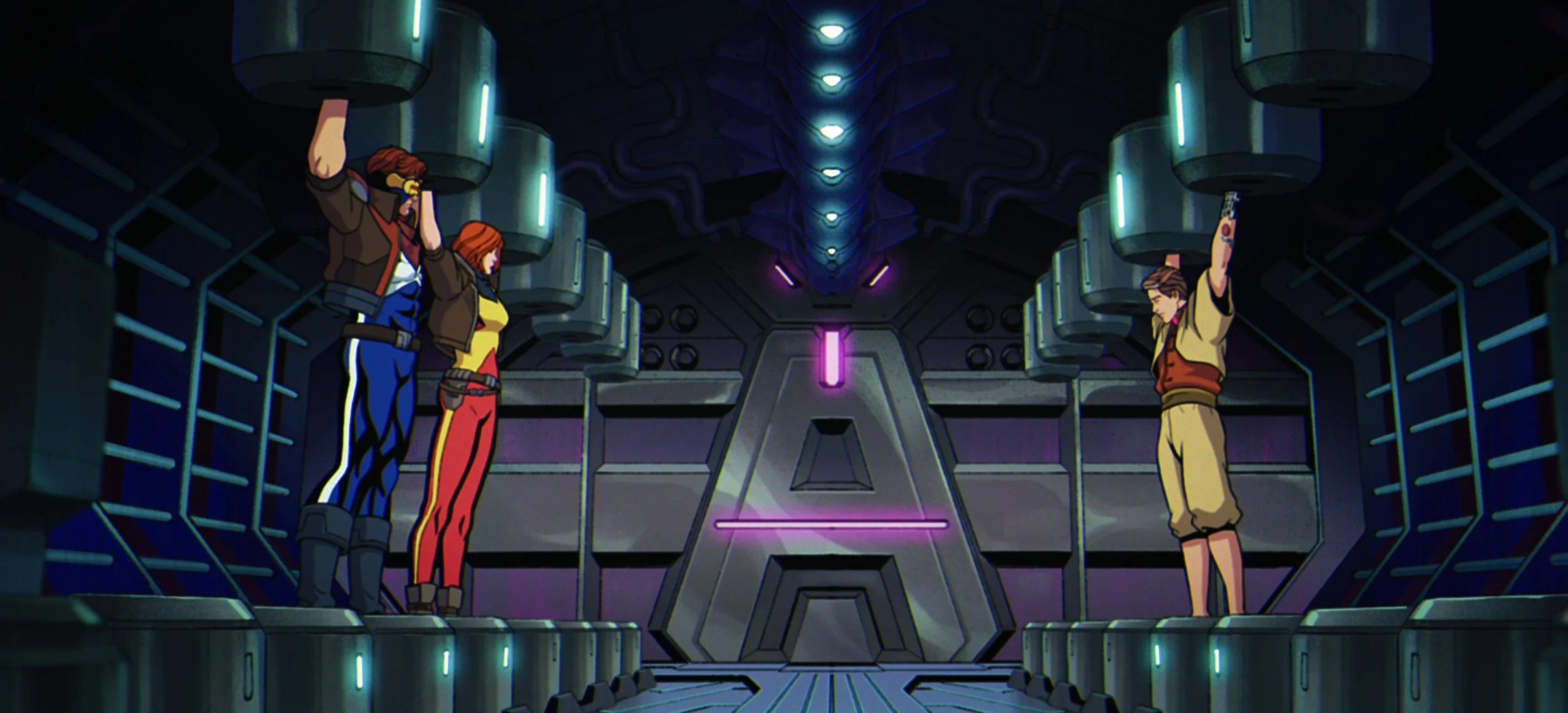 Cyclops, Jean Grey, and Nathan Summers are taken prisoner by Apocalypse