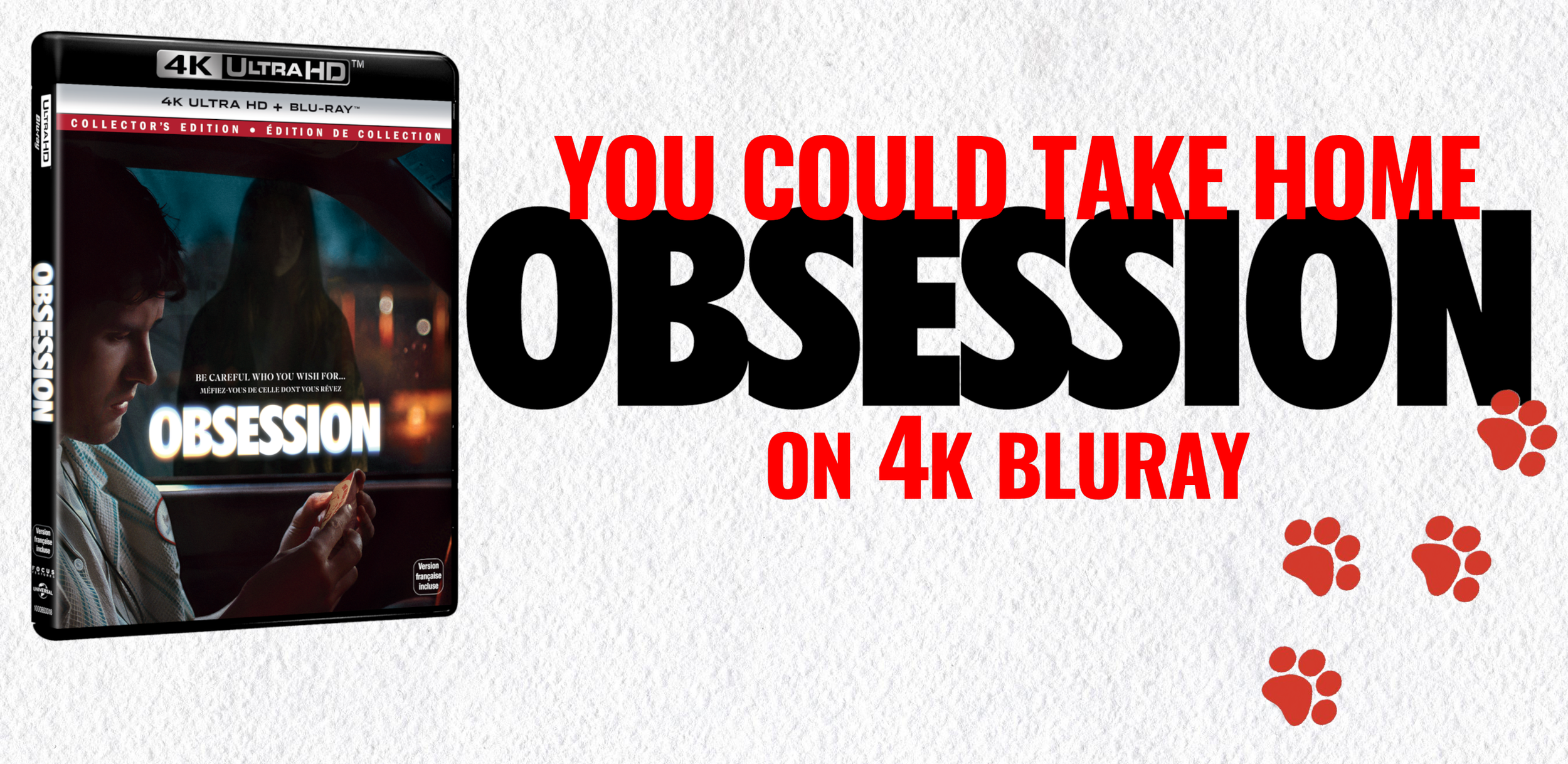 GIVEAWAY! You Could Take Home 'Obsession' on 4K Blu-ray!