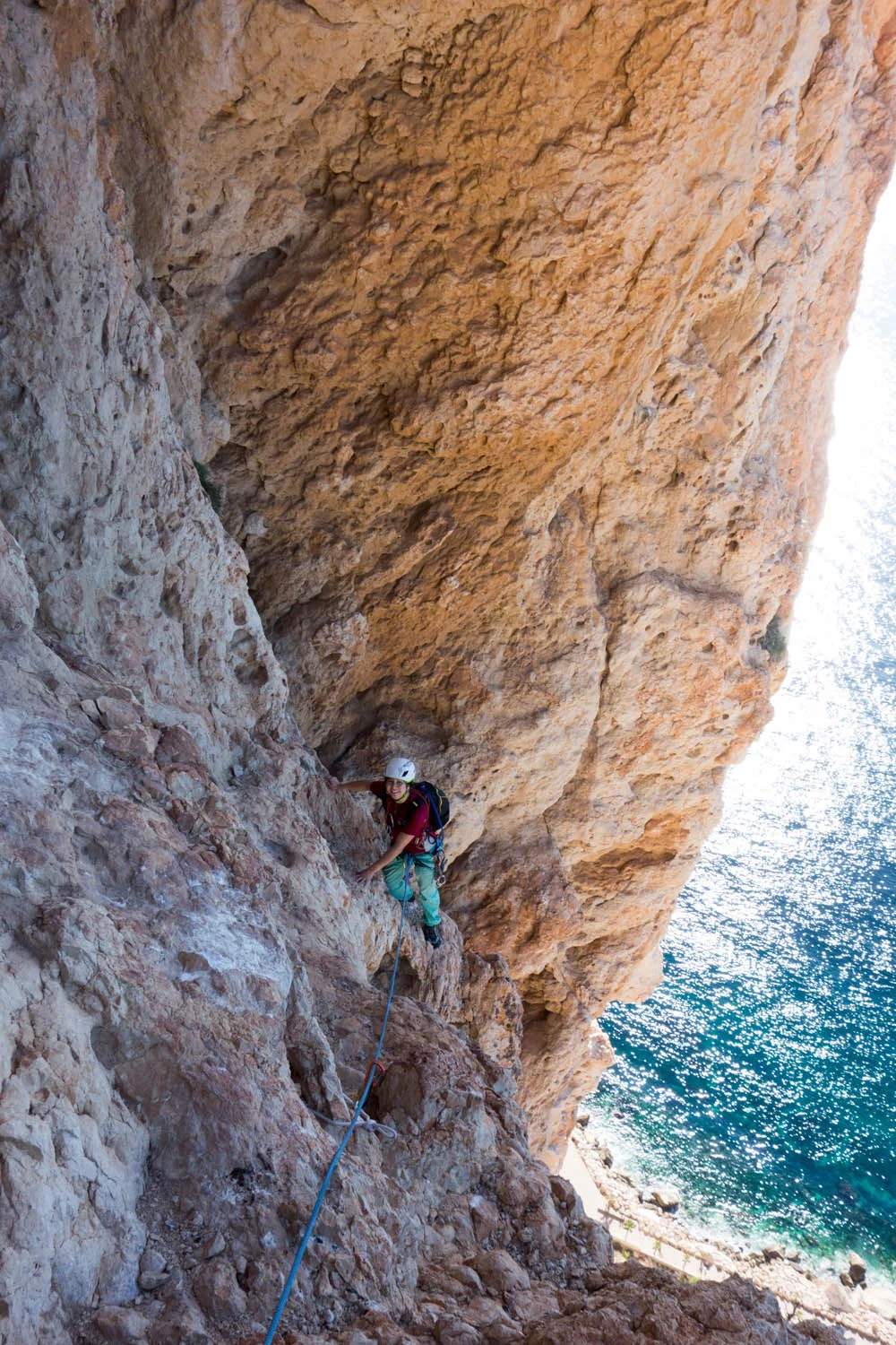 Climbing the Penon D'Fache via Diedro UBSA 5+, IV, 5.10a YDS
