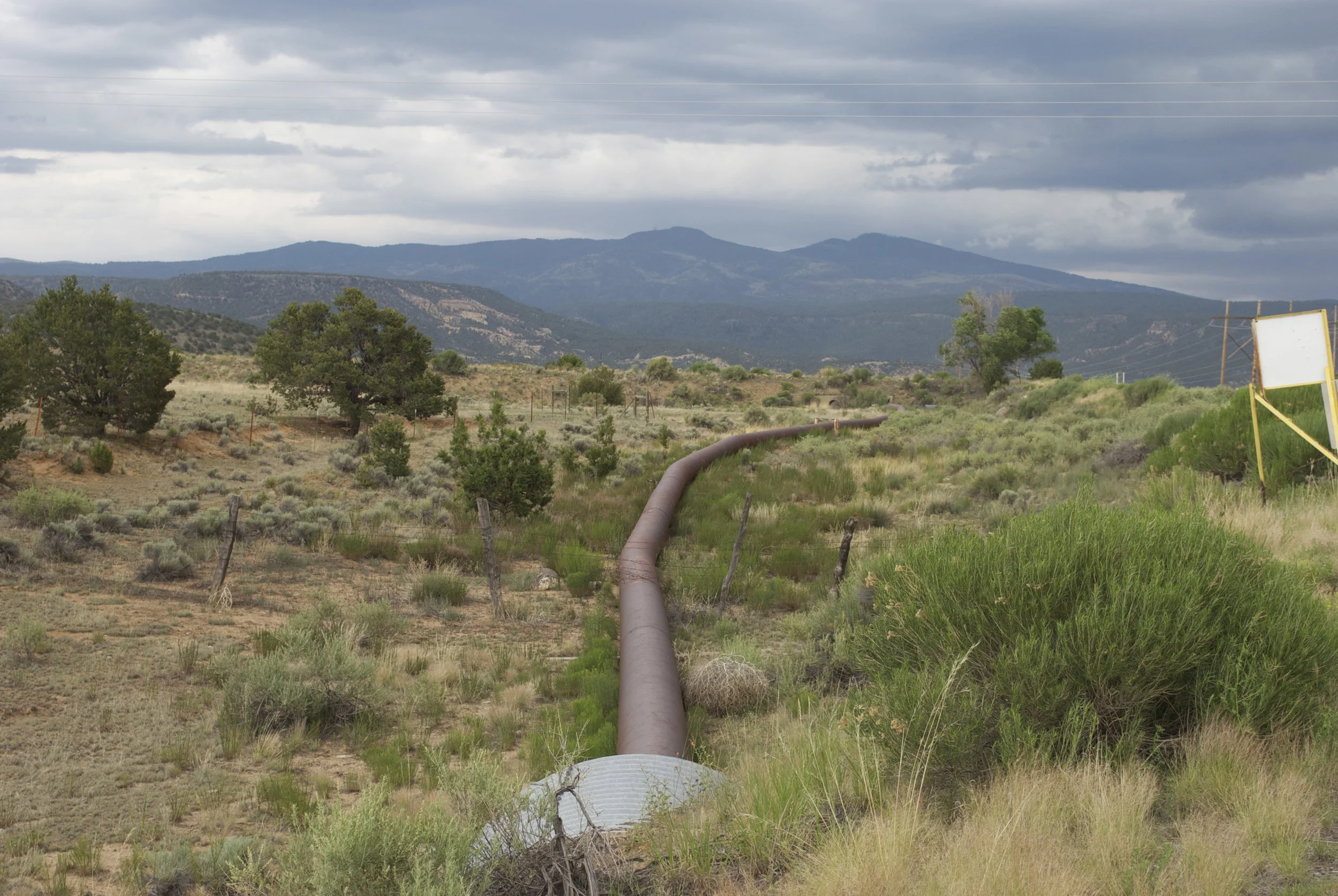 Rusted pipeline