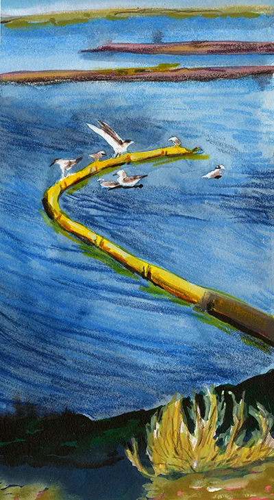 painting on brown paper bolsas