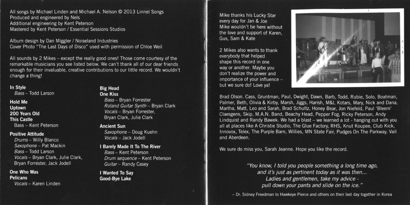 2 Mikes in Racin' Wagon CD credits.jpg