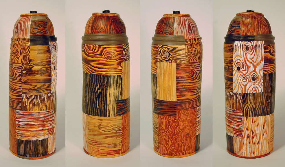"Wooden" Spray Can