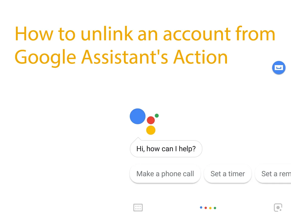 How to unlink an account from Google Assistant's Action
