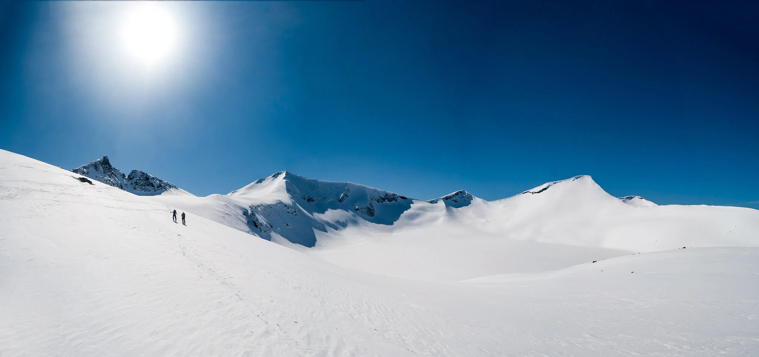 A standard panorama taken on a ski trip back in 2012. Nikon D200