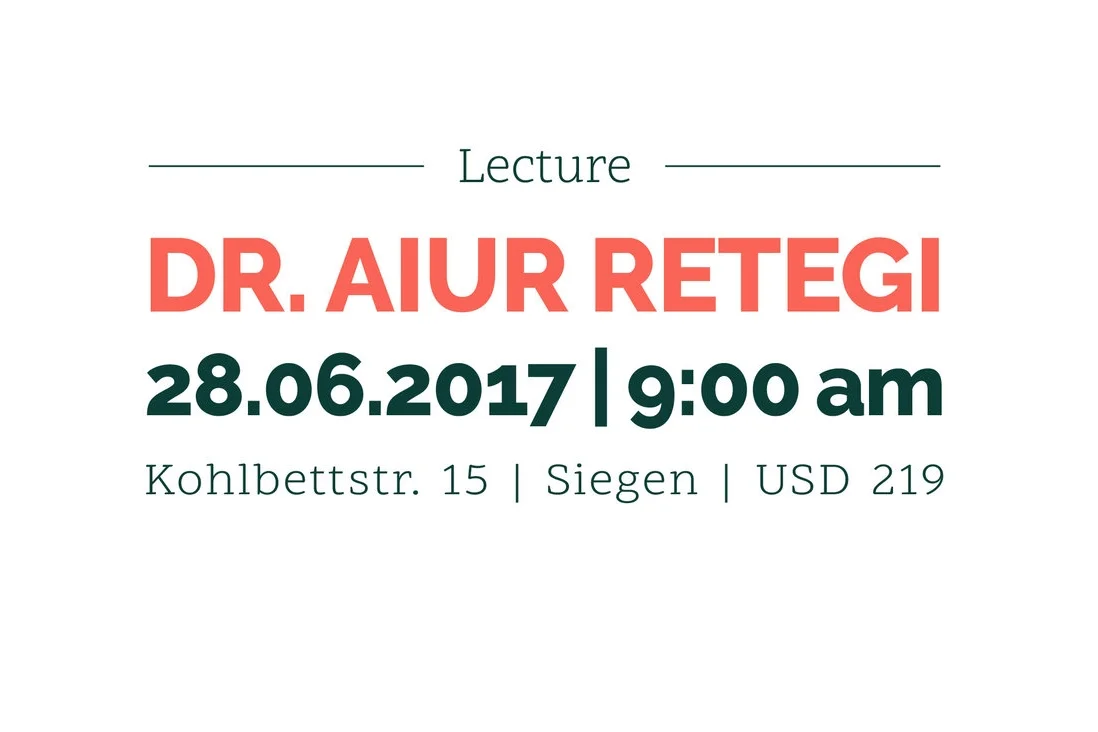 Lecture by Dr. Aiur Retegi