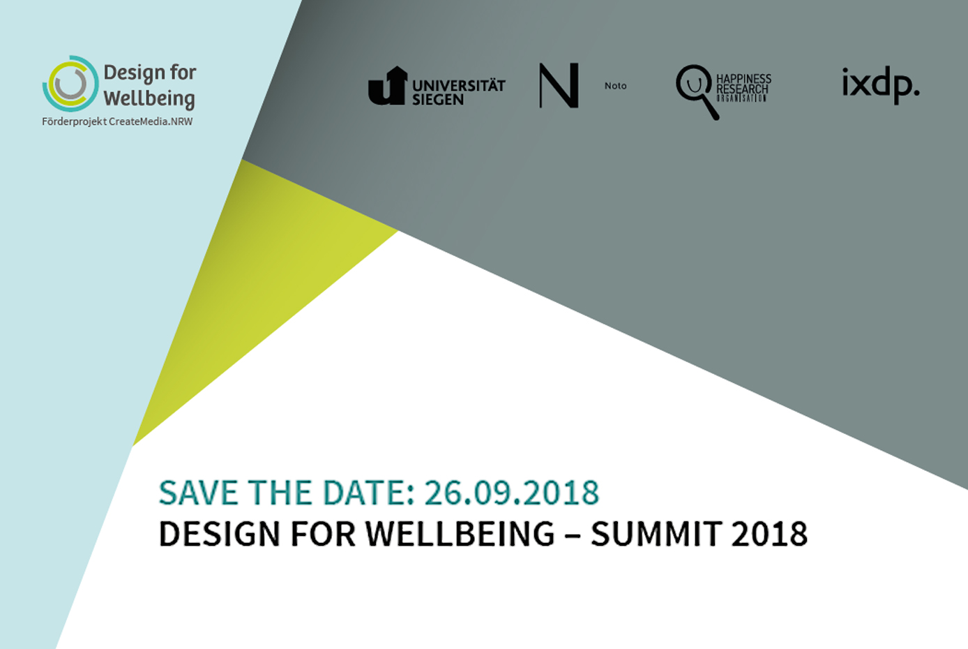 DESIGN FOR WELLBEING – SUMMIT 2018