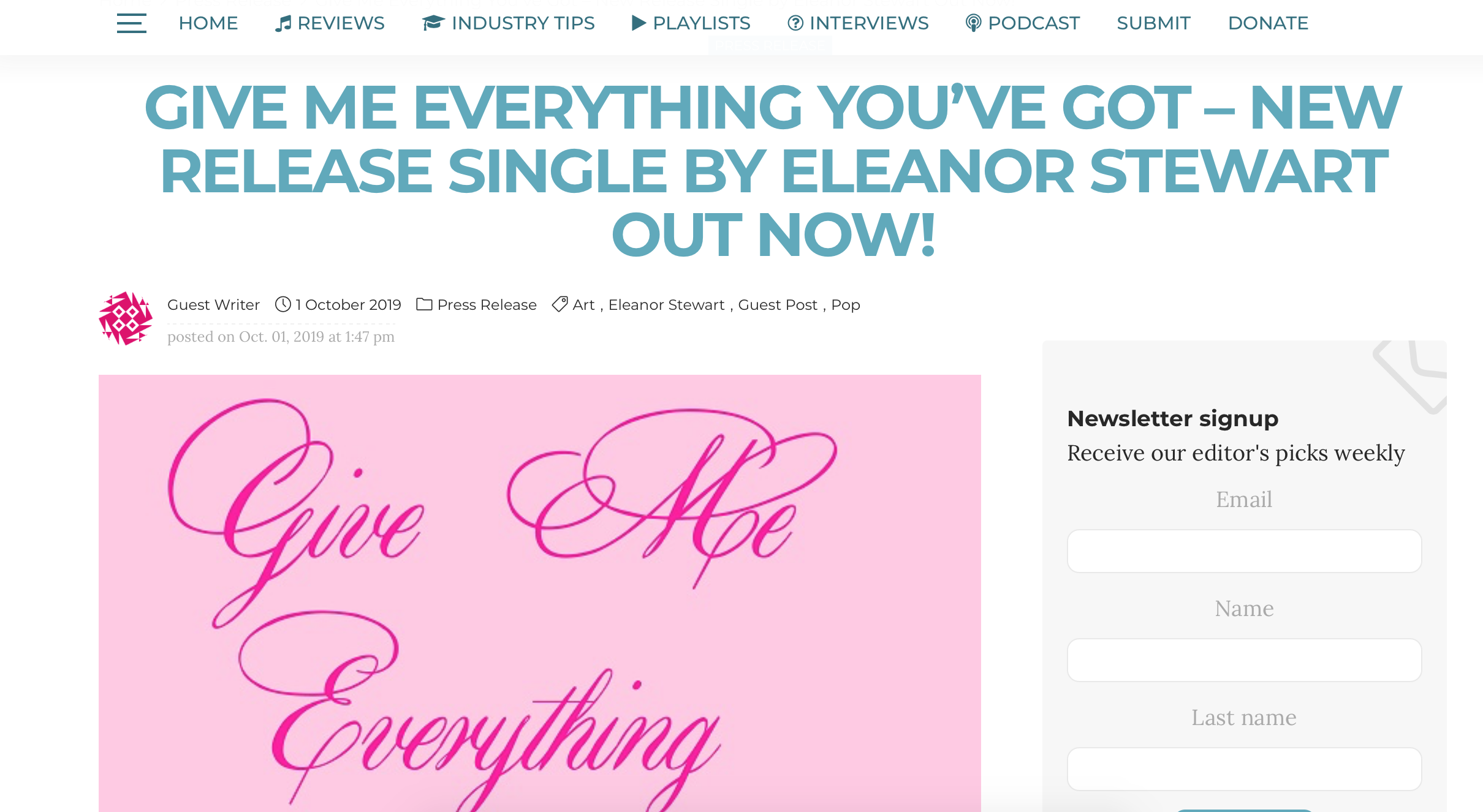 PRESS SCREENSHOT ON FOR THE LOVE OF BANDS.