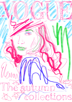 Vogue fashion illustration print instant download