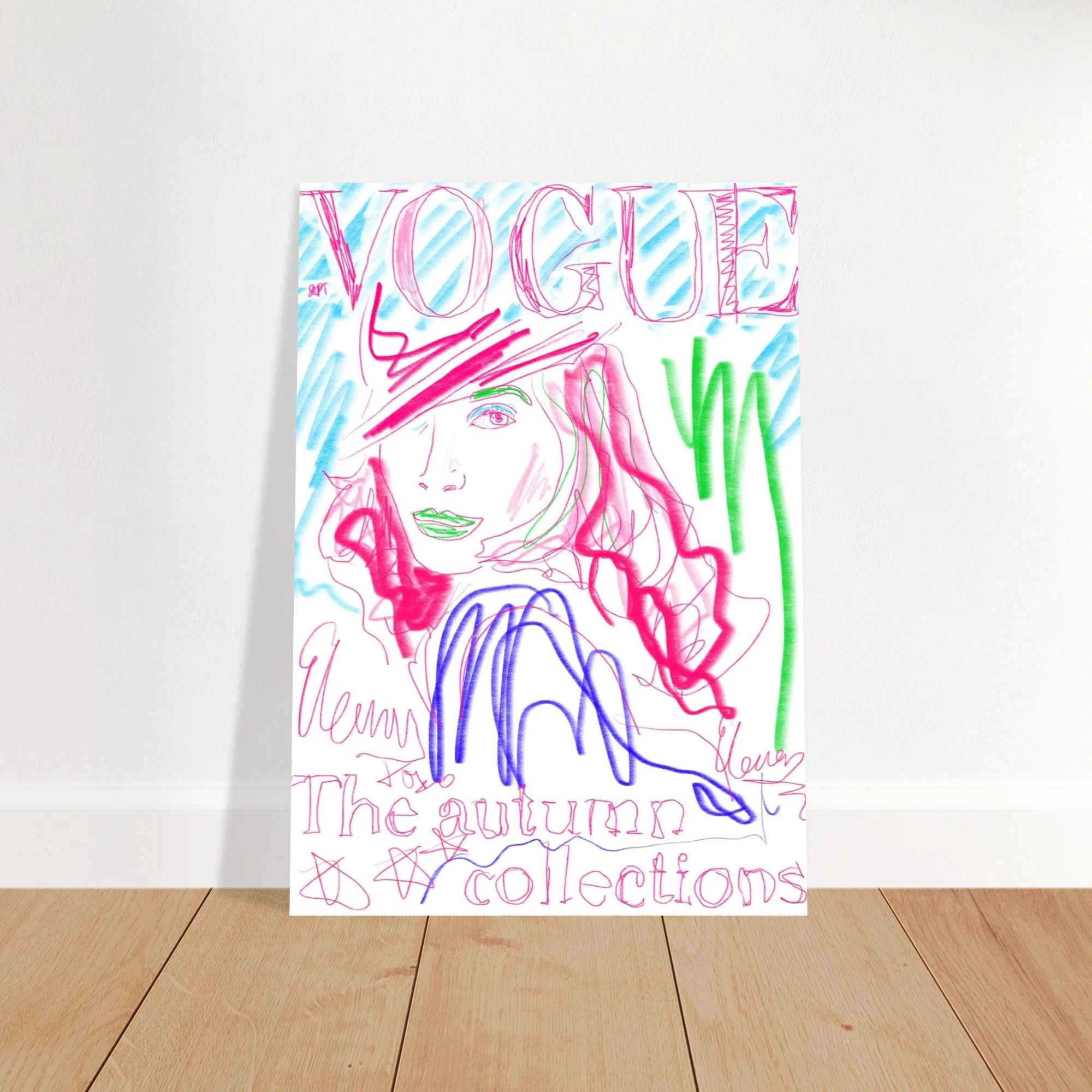 Christy Turlington Vogue Cover Fine Art Poster Print