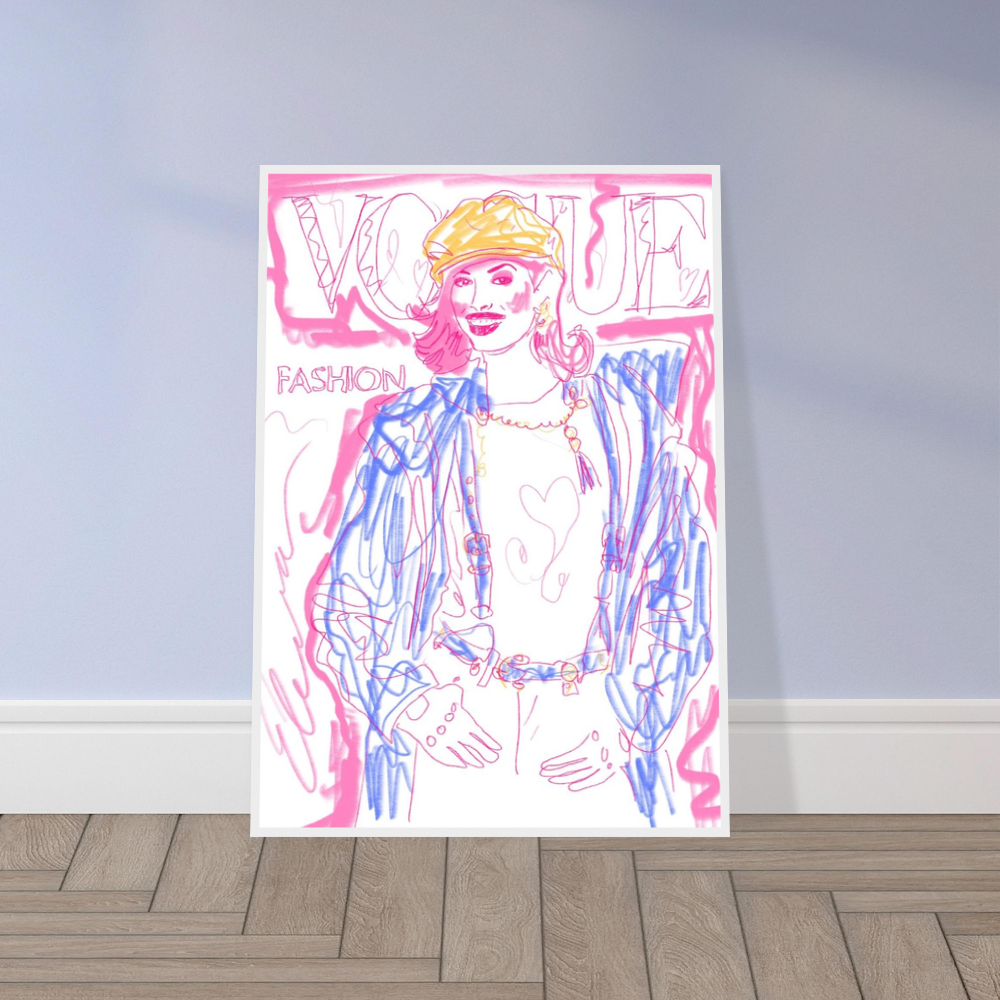 Christy Turlington Vogue 90s Cover Print