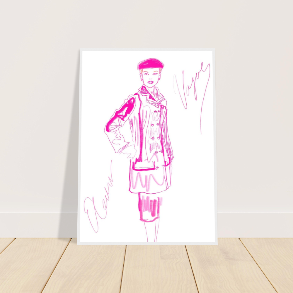 Vogue 1 Wooden Framed Poster