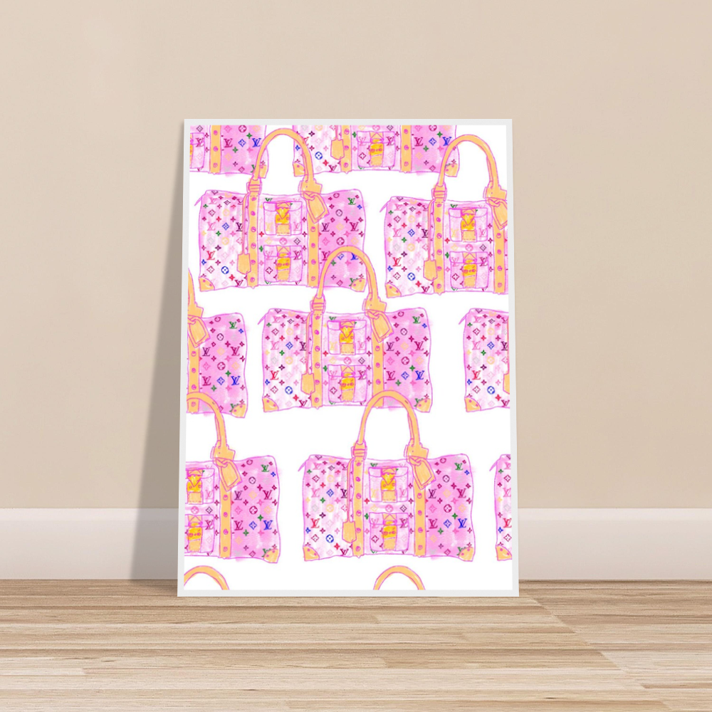 Multiple Louis Vuittons Wooden Framed Poster