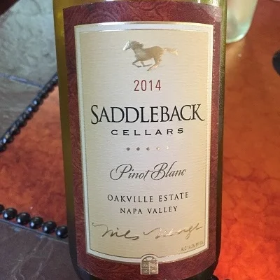 2014 Saddleback Cellars Pinot Blanc
