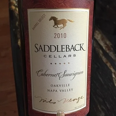 2010 Saddleback Cellars Cabernet Sauvignon Barrel Select