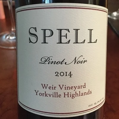 2014 Spell Estate Pinot Noir Weir Vineyard