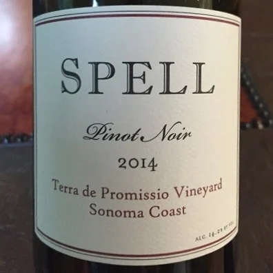 2014 Spell Estate Pinot Noir Terra de Promissio Vineyard