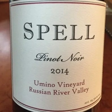2014 Spell Estate Pinot Noir Umino Vineyard