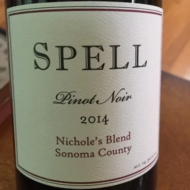 2014 Spell Estate Pinot Noir Nichole's Blend