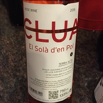 2015 Celler Xavier Clua Terra Alta El Solà d'en Pol