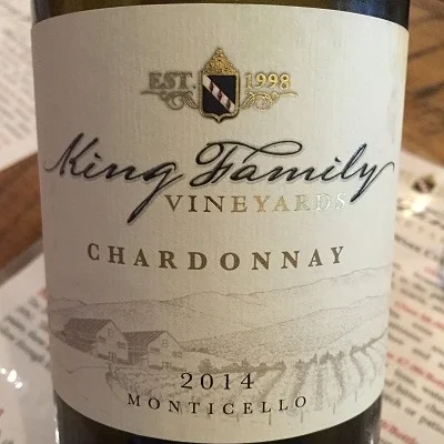 2014 King Family Vineyards Chardonnay