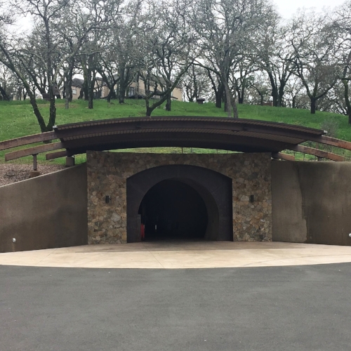  Front entrance of Covert Estate by the parking lot and the gate. 