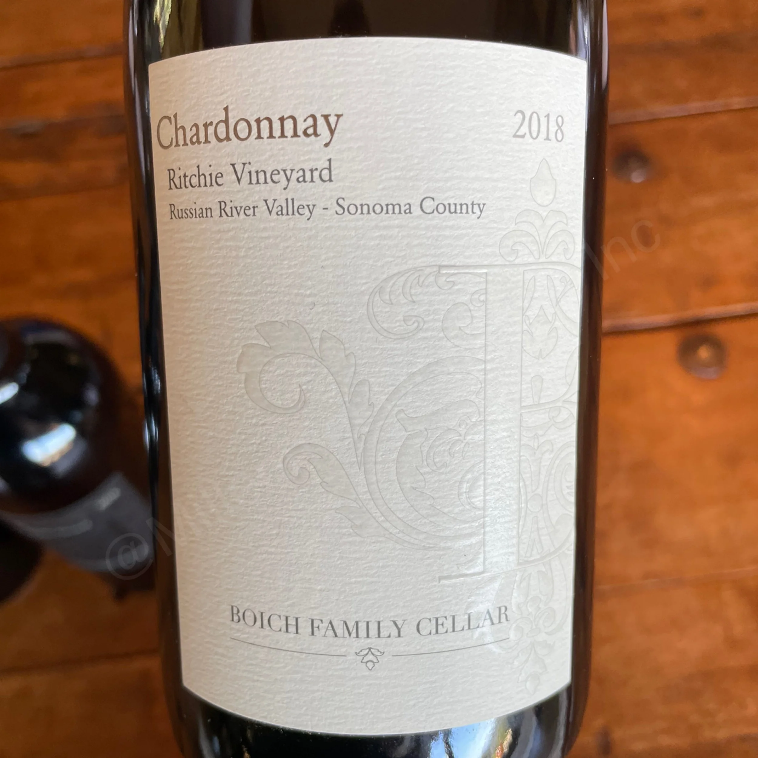 2018 Boich Family Cellar Chardonnay Ritchie Vineyard