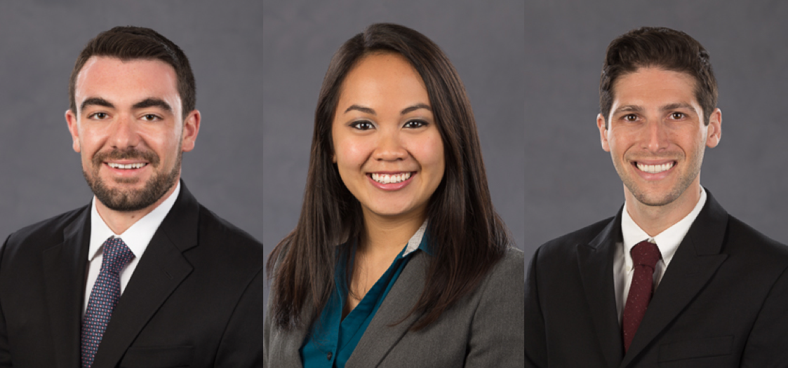 Future superstar ophthalmologists: Chris, Hong-Uyen, and Patrick. 