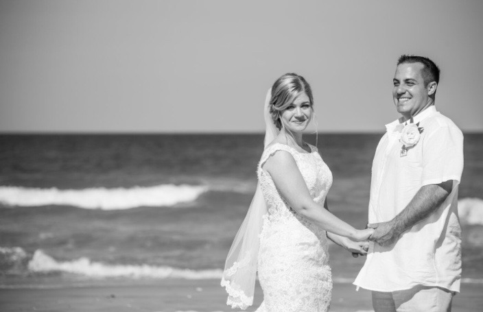 Katie & Mark's destination wedding in the Outer Banks of Corolla North Carolina. Planned & Designed with Pearl Weddings & Events.