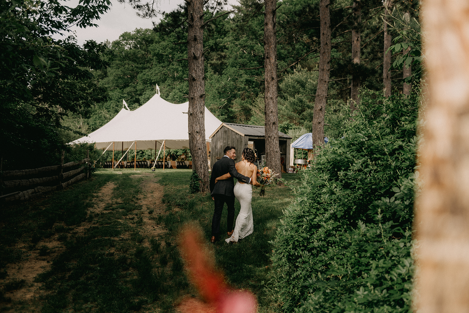 Walker Homestead Antique Farm Tented Wedding in Massachusetts | Stacey & Nate