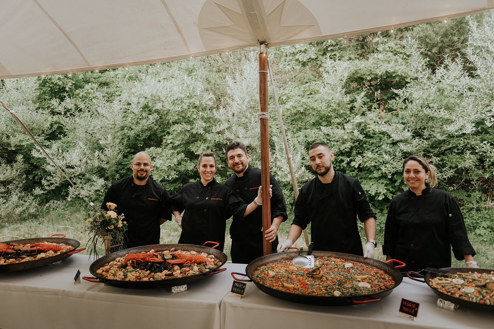 Paella for wedding reception food! - Pearl Weddings & Events