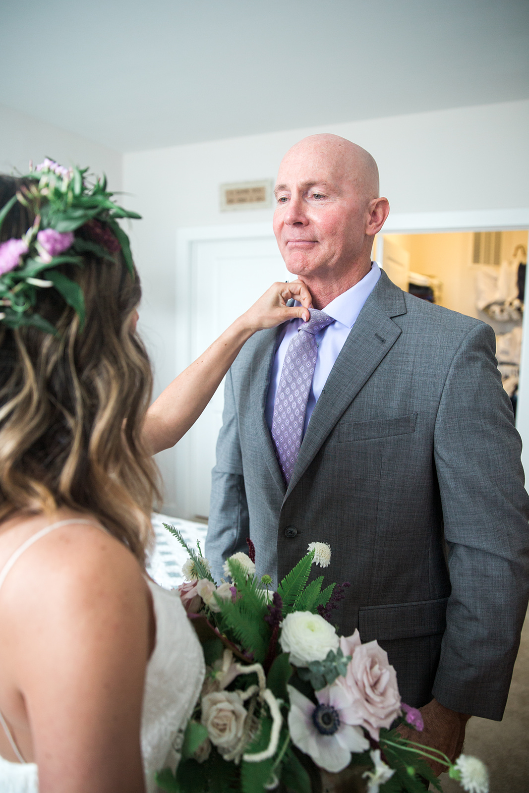 Bride and father of the bride getting ready - Pearl Weddings & Events