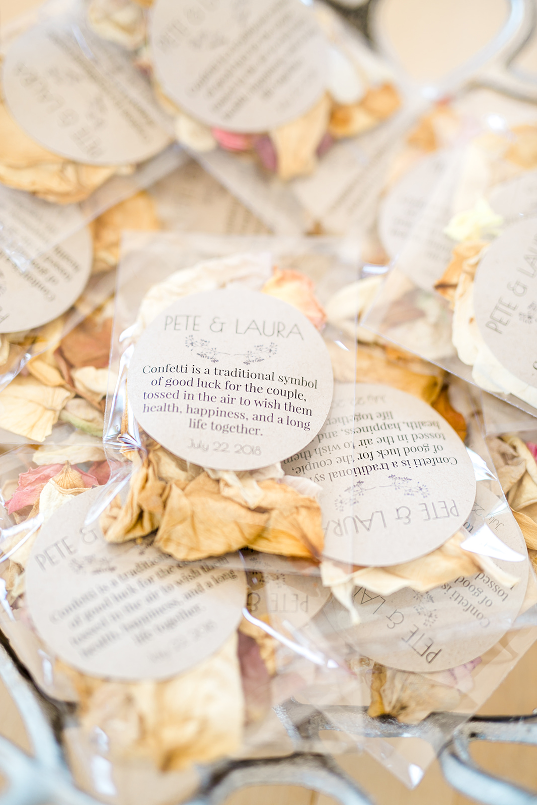 Dried flower confetti by Framed Florals - Pearl Weddings & Events