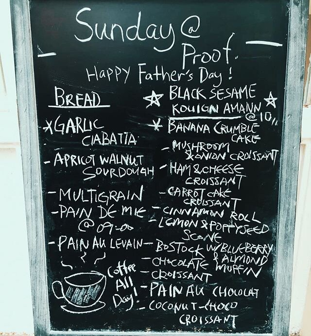Happy Father&rsquo;s Day to those of you who fit the description. For everyone else, come and try the special black sesame kouign-amann anyway. #handmade #proof_hk