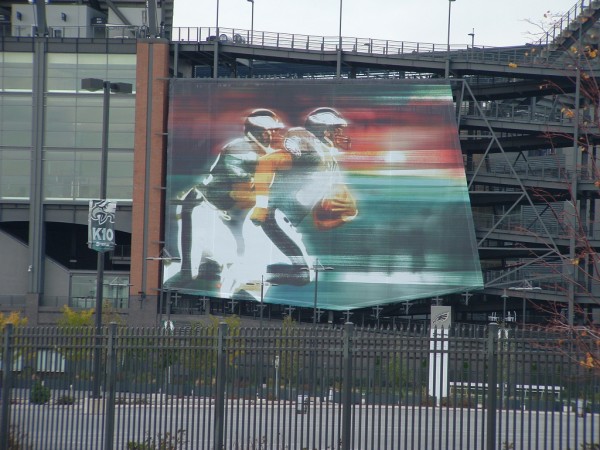 Philadelphia Eagles outdoor stadium mesh banner