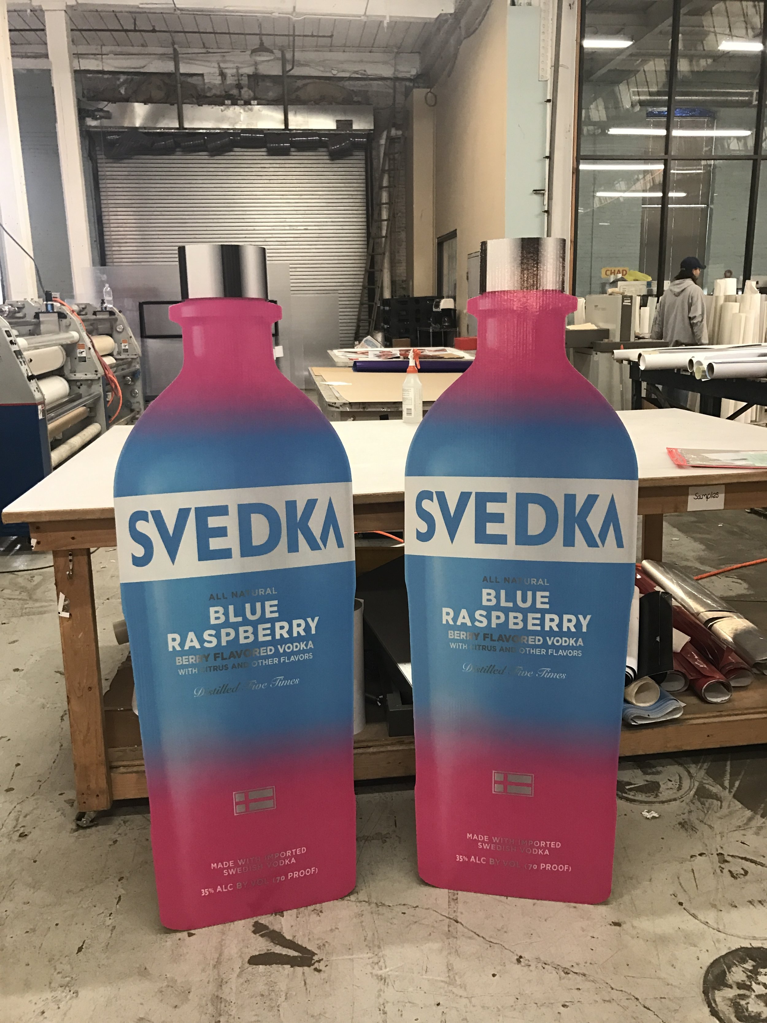 Svedka bottle standee's