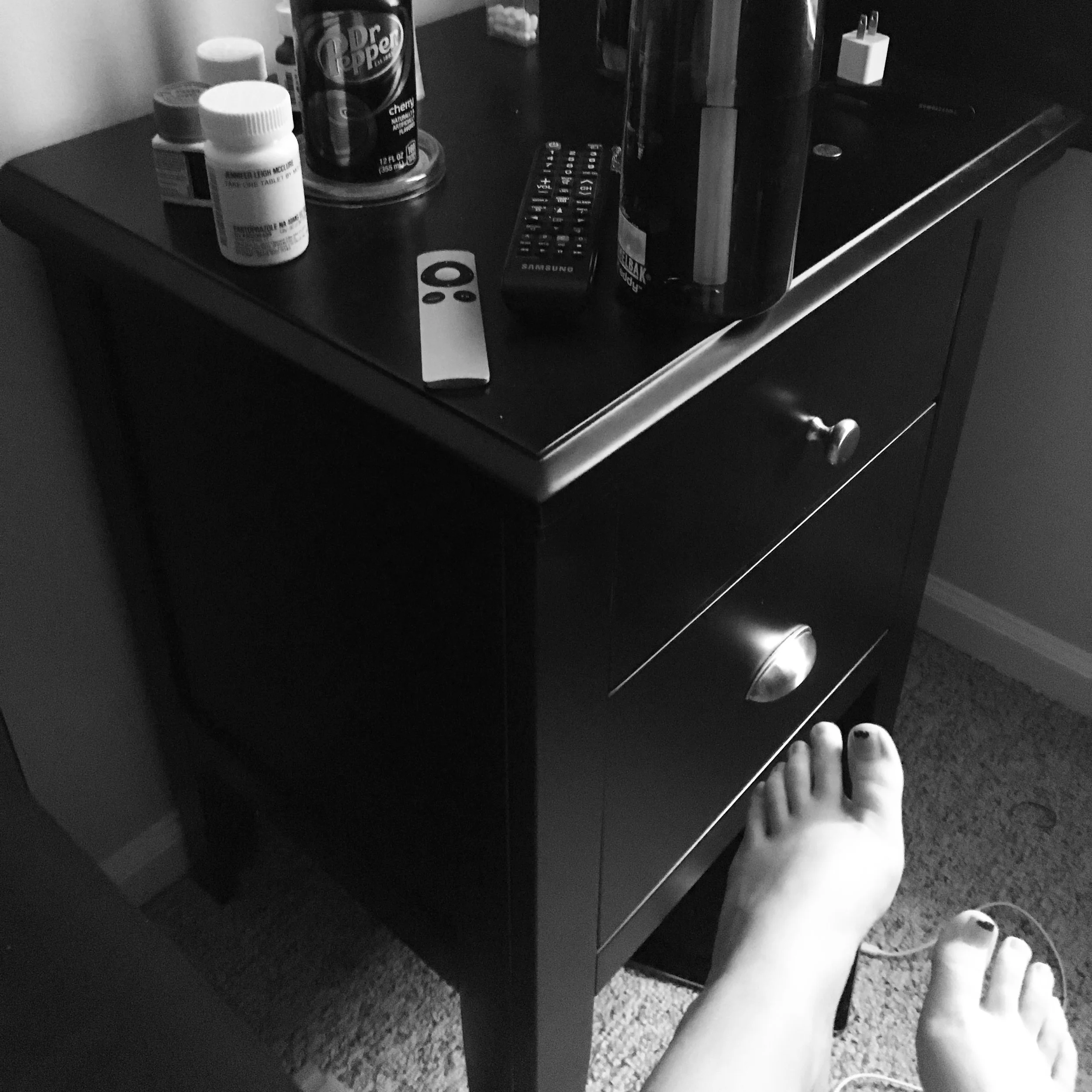 0730 || Finally deciding to get out of bed instead of waiting for my alarm.