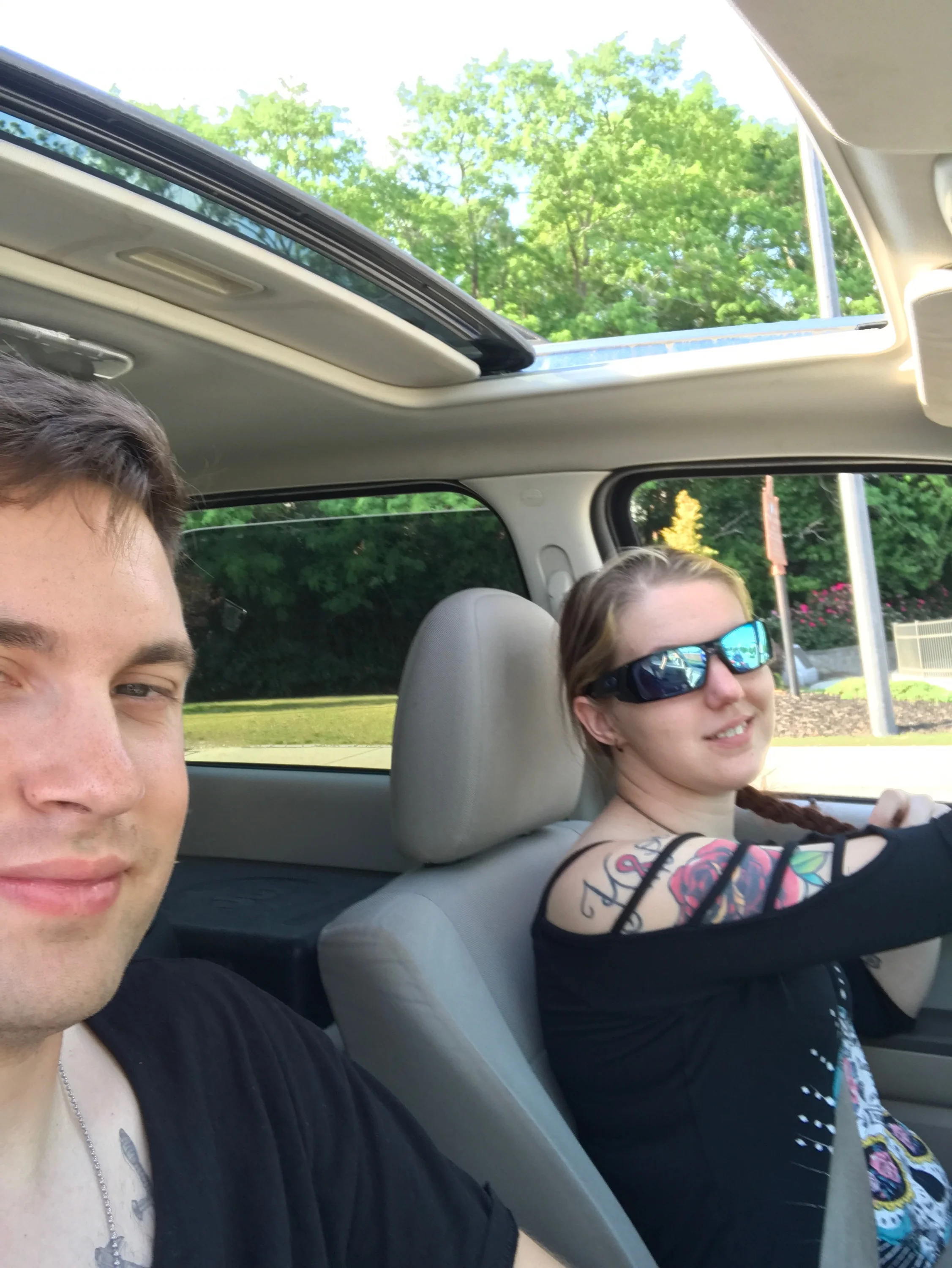 1729 || The cars are packed and we're headed to the show. My wonderful husband <3