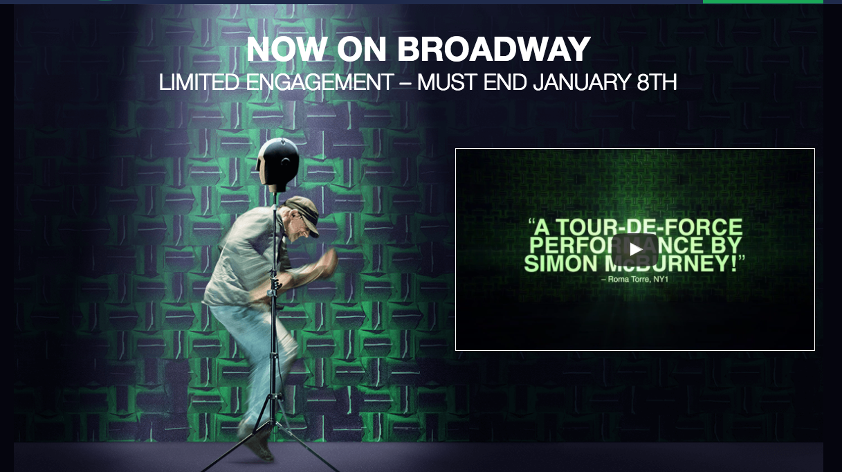 The Encounter (Golden Theatre) Created by and Starring Simon McBurney
