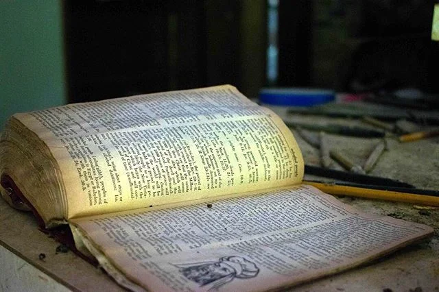 A little non-nature-y stuff coming to the feed... I've got all sorts of cool pictures from my Abandoned Texas project that I can't wait to share. This was found in an empty house near Grapeland, TX, and this book was the first thing I saw when I walk