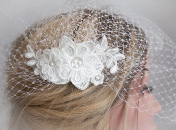 Birdcage veils are sure to bring the perfect modern finishing touch to your bridal look.