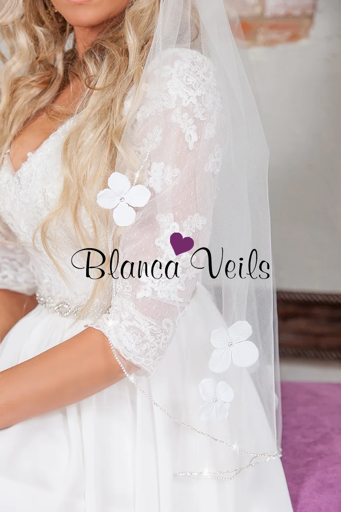 Rhinestone Veil by BlancaVeils.com