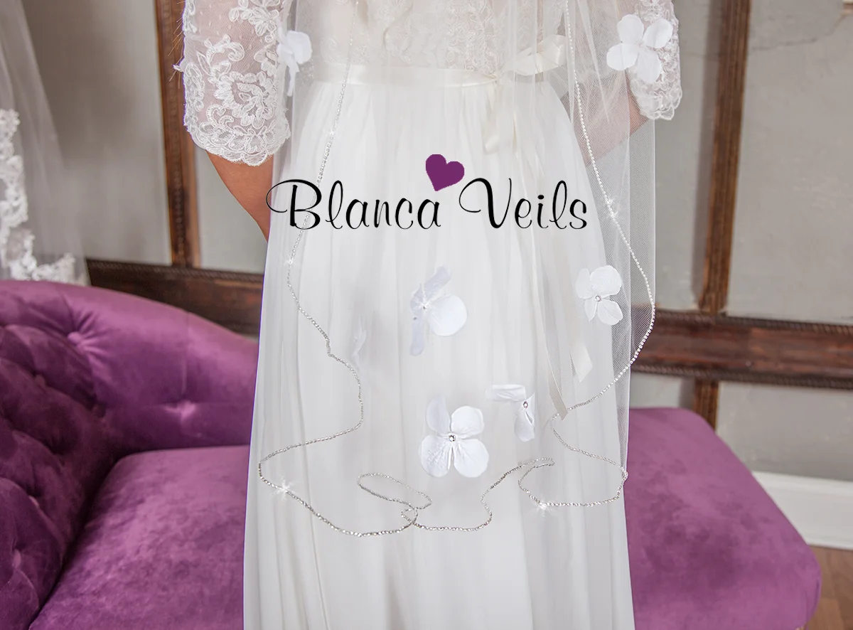 Rhinestone Veil by BlancaVeils.com