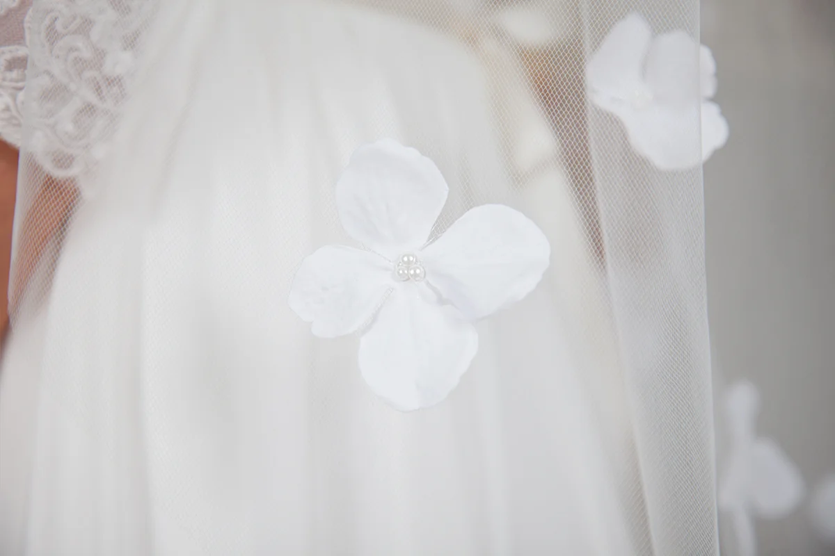 Flower Veil by BlancaVeils.com
