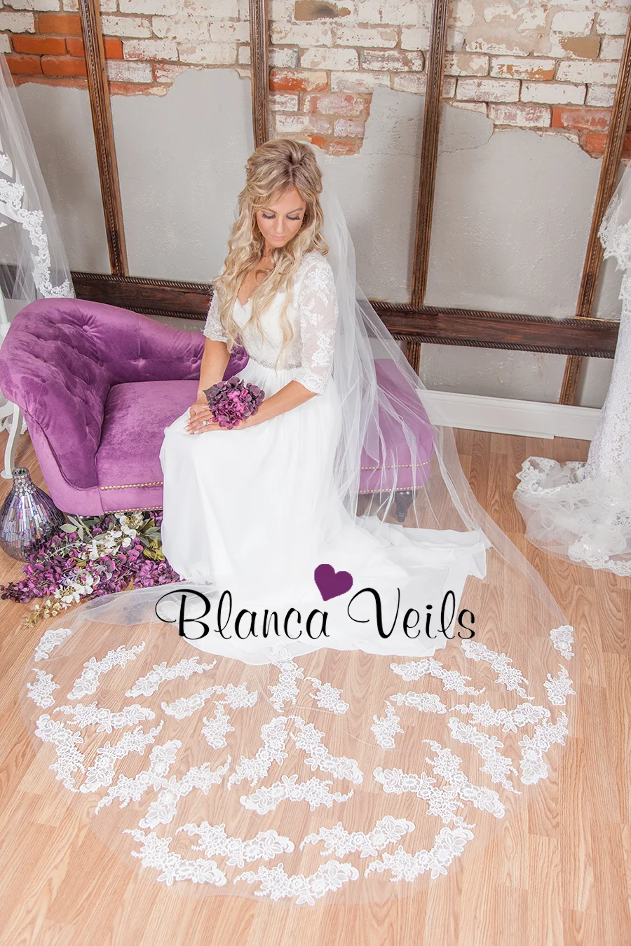 Lace Veil by BlancaVeils.com