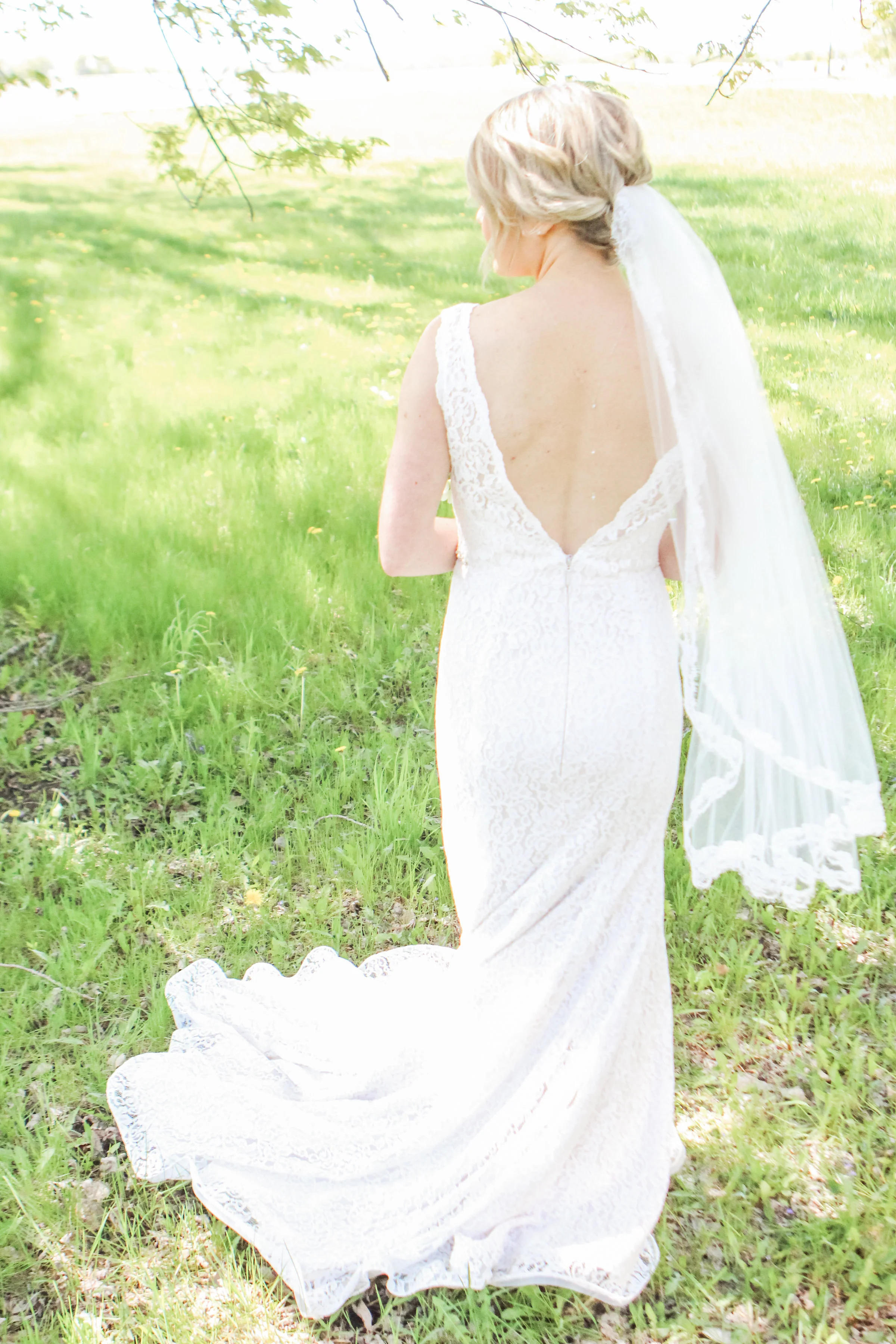 Lace Wedding Veil by BlancaVeils.com